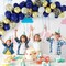 Navy Blue and Gold Confetti Balloons 60pcs 12inch Party Balloons Kit for Birthday Party Wedding Graduation Holiday Celebrating Balloon Decoration